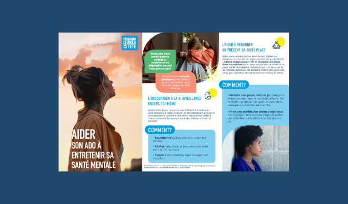 Aider Son Ado à Entretenir Sa Santé Mentale Fondation Jeunes En Tête